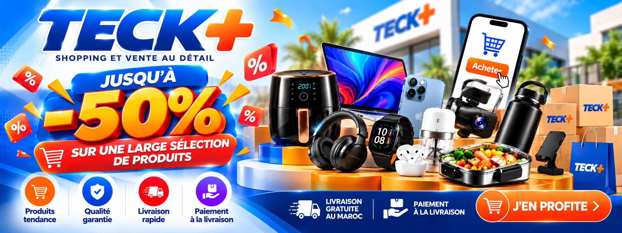 TeckPlus — jusqu’à moins 50 % sur une sélection de produits