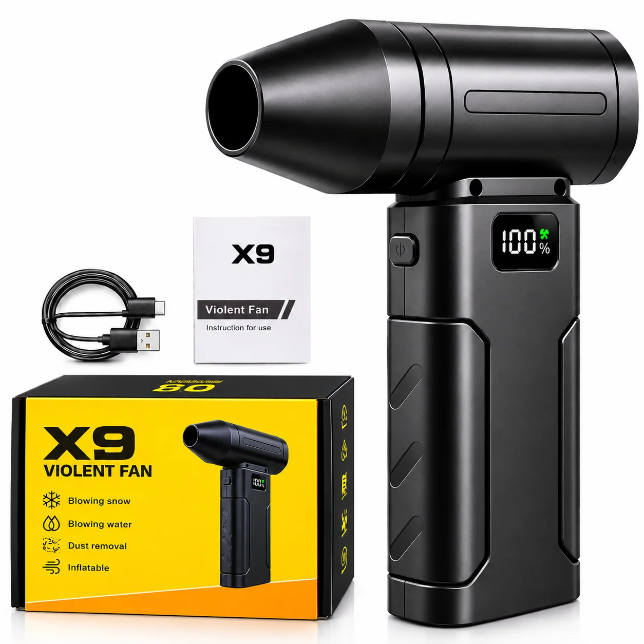 Souffleur d’air portable X9 rechargeable USB